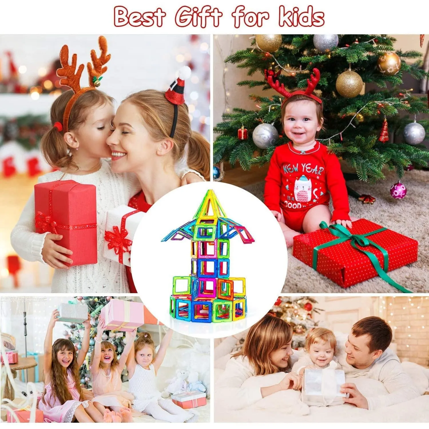 110 PCS Building Blocks Educational Stacking Blocks Toddler Toys for Preschool