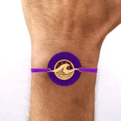14k Wave Rising Majestic Gold Rakhi