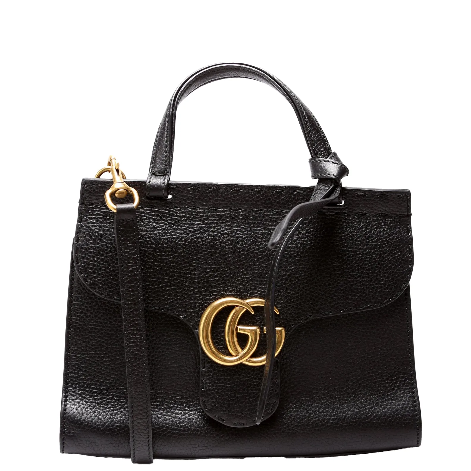 442622 Mini Marmont Top Handle Black