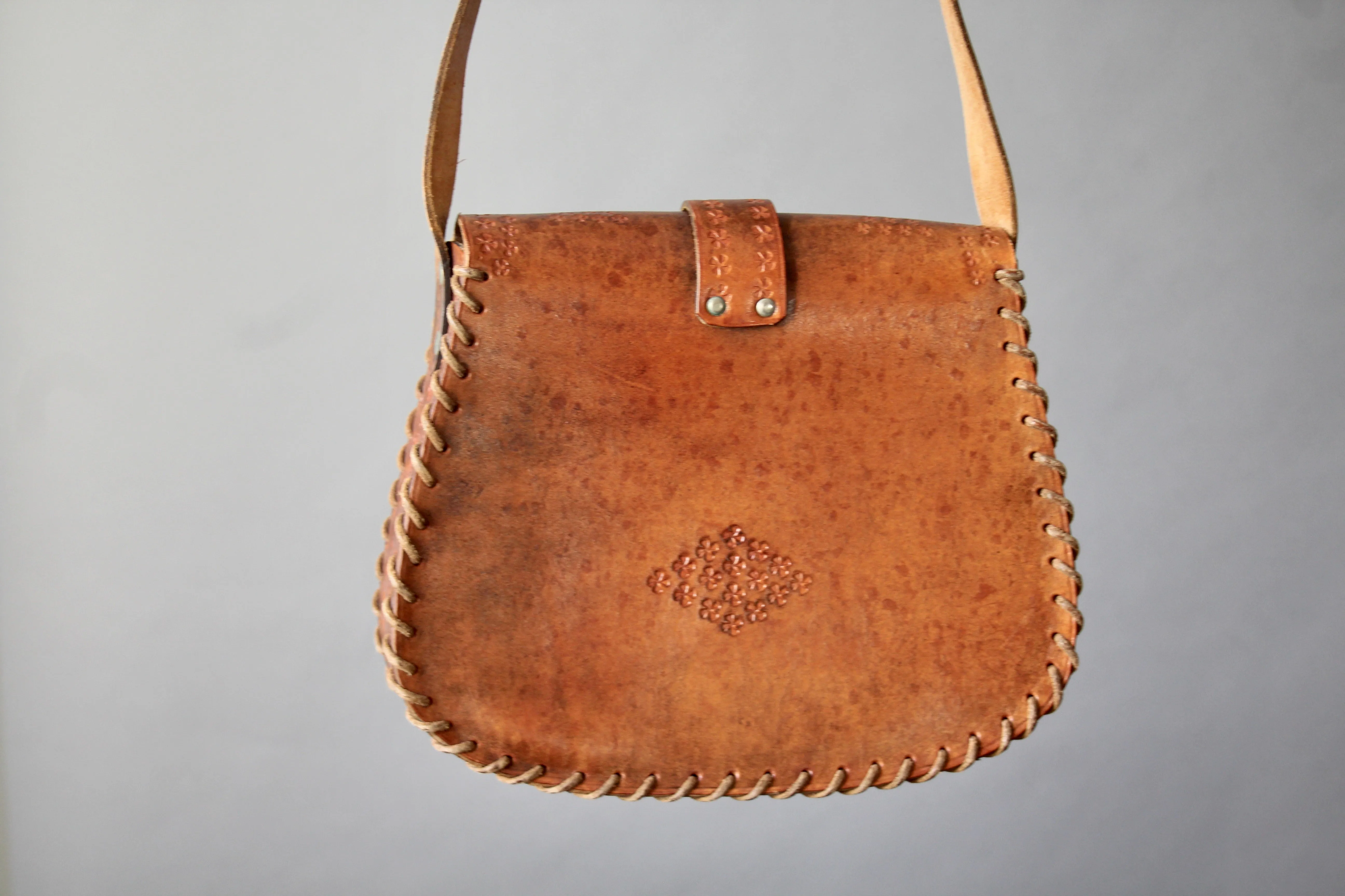 70s Leather Saddle Bag