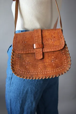 70s Leather Saddle Bag