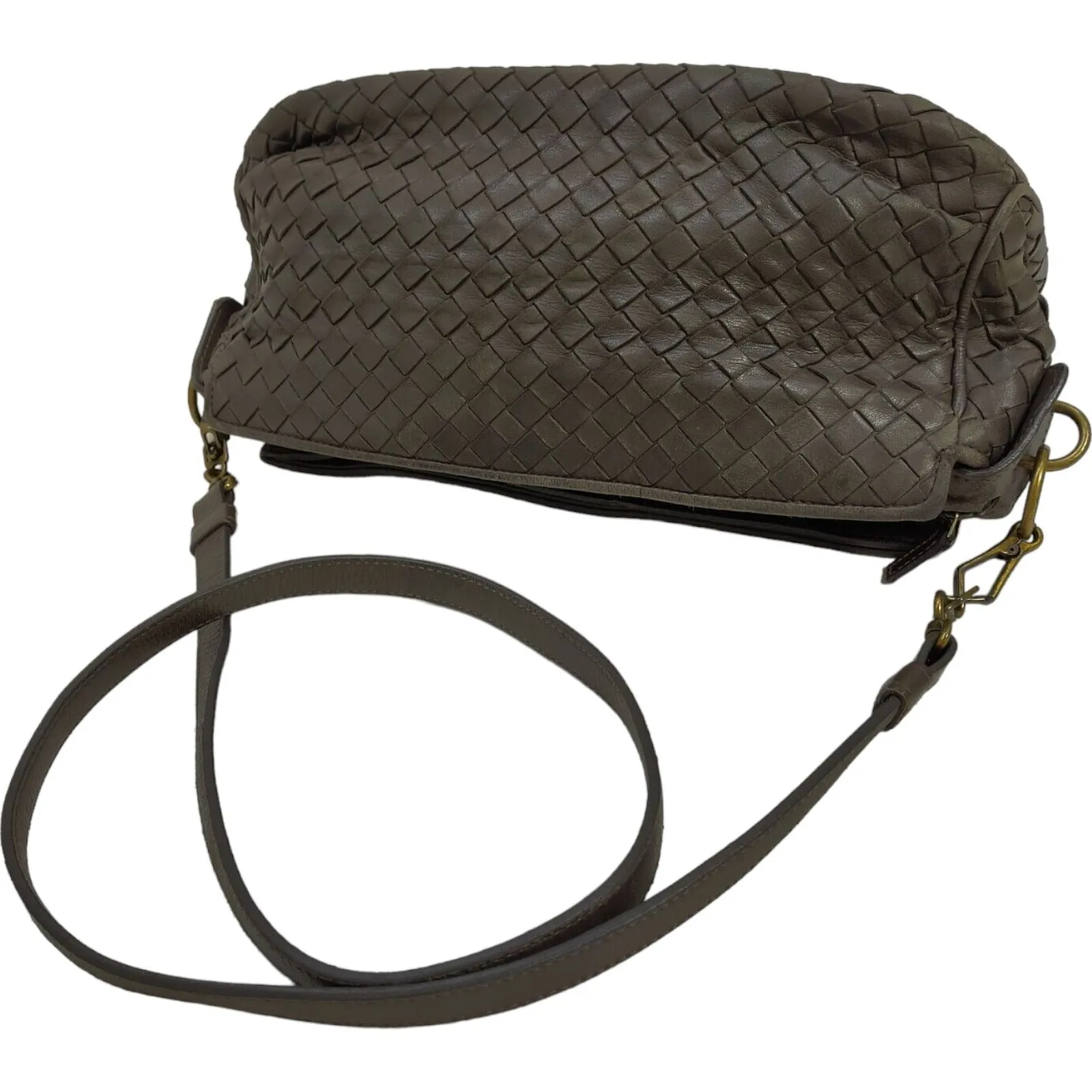 939326P (S5) Bottega Veneta Crossbody Bag Brown Leather