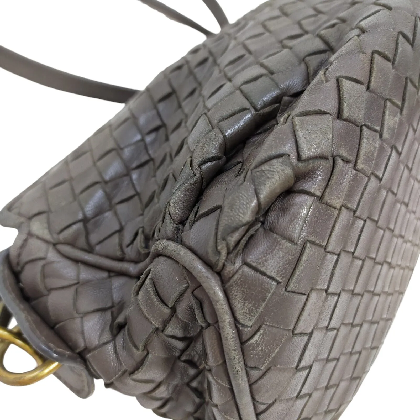 939326P (S5) Bottega Veneta Crossbody Bag Brown Leather