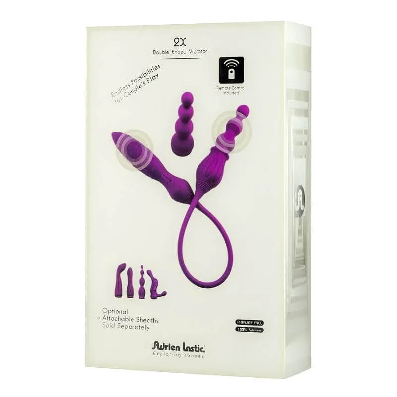 Adrien Lastic 2X Double Ended Vibrator with Remote Control