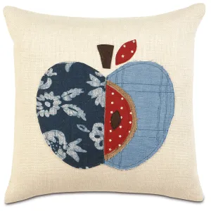 Americana 'Johnny Appleseed' Outdoor Throw Pillow Cover 18x18