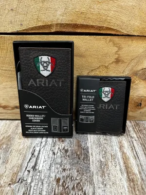 Ariat Men's  Mexico Logo Rodeo Wallet