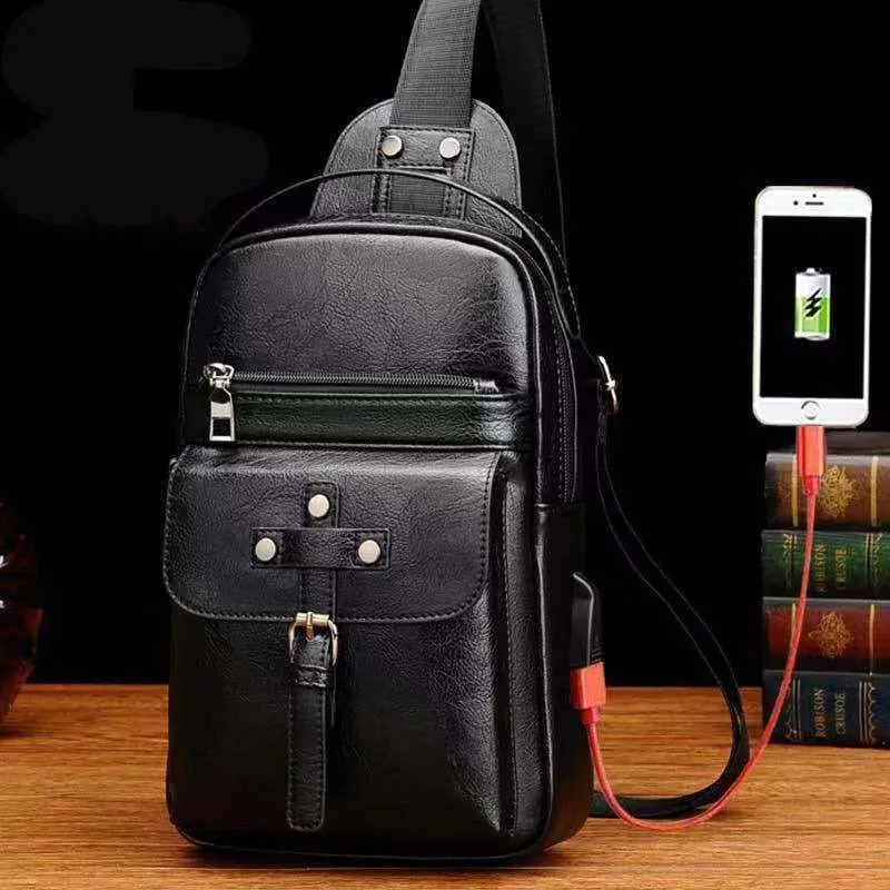 Backpack Waist Shoulder bag compatible with Ebook, Tablet and for BLU VIEW 1 (2019) - Black