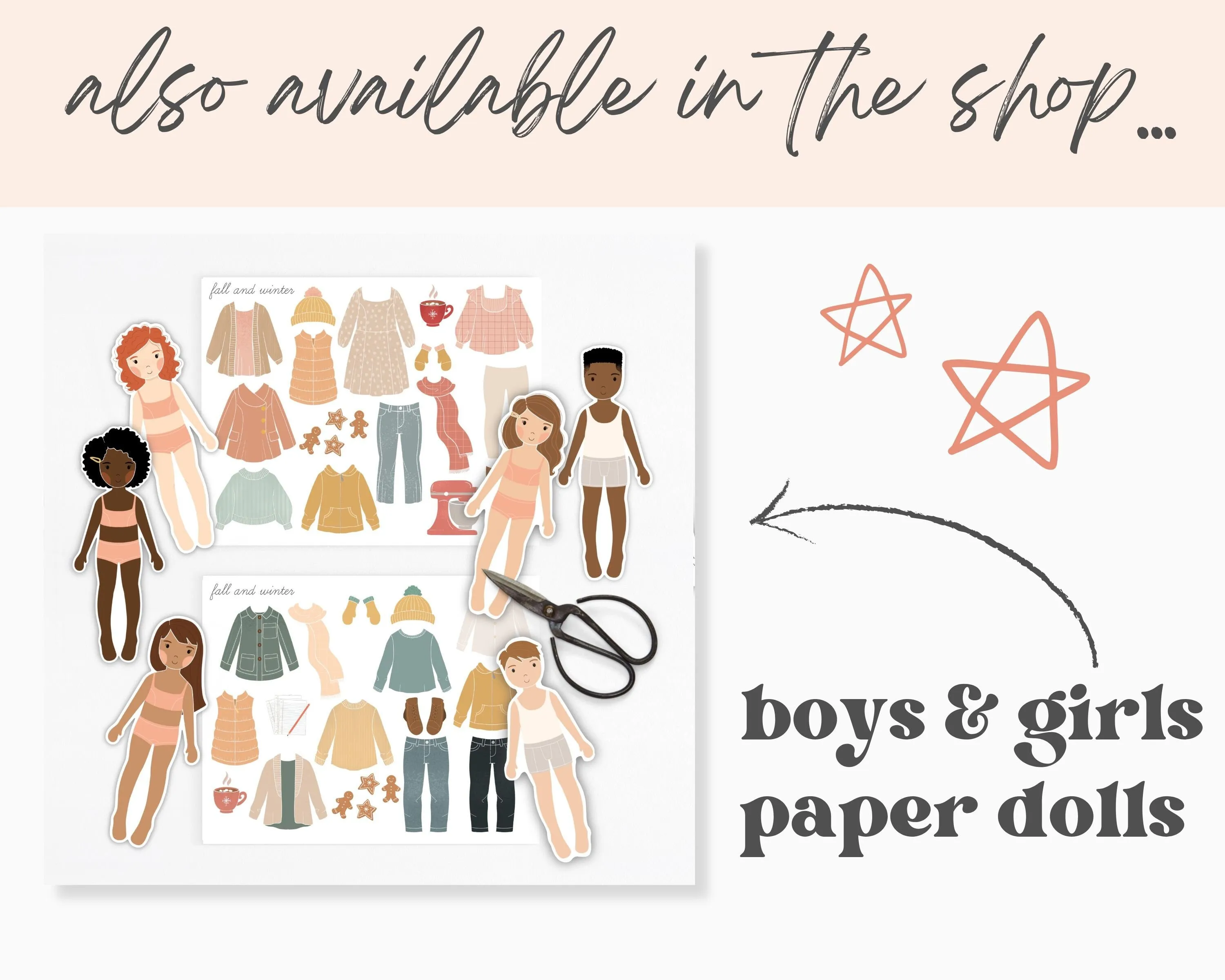 Ballerina Princess Paper Dolls | Digital Download