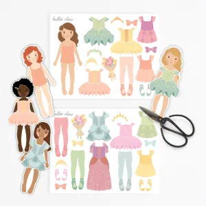 Ballerina Princess Paper Dolls | Digital Download