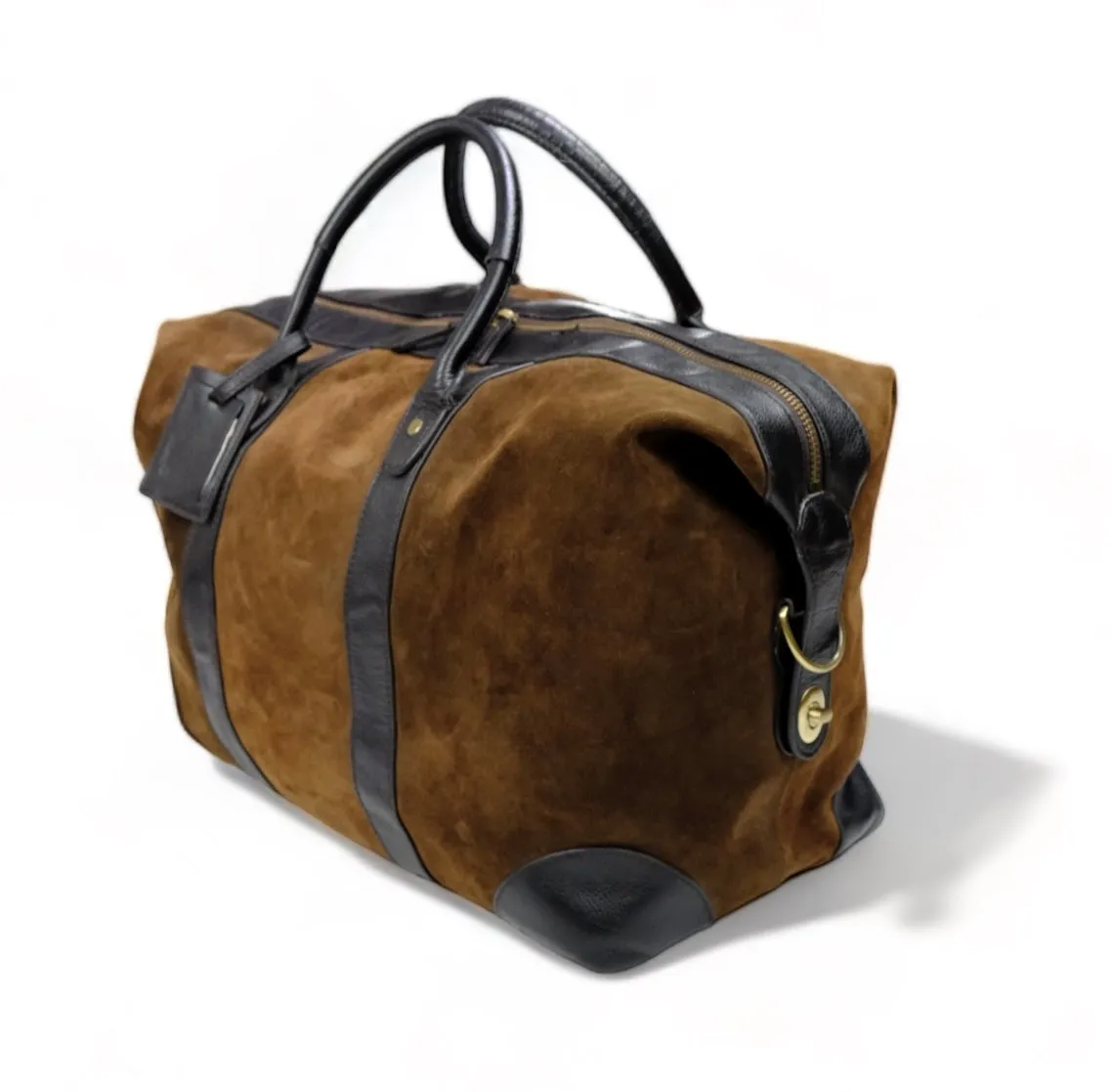 Baron - Brown Waxed Suede Weekend Bag 48h/50L