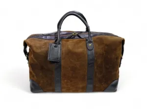 Baron - Brown Waxed Suede Weekend Bag 48h/50L