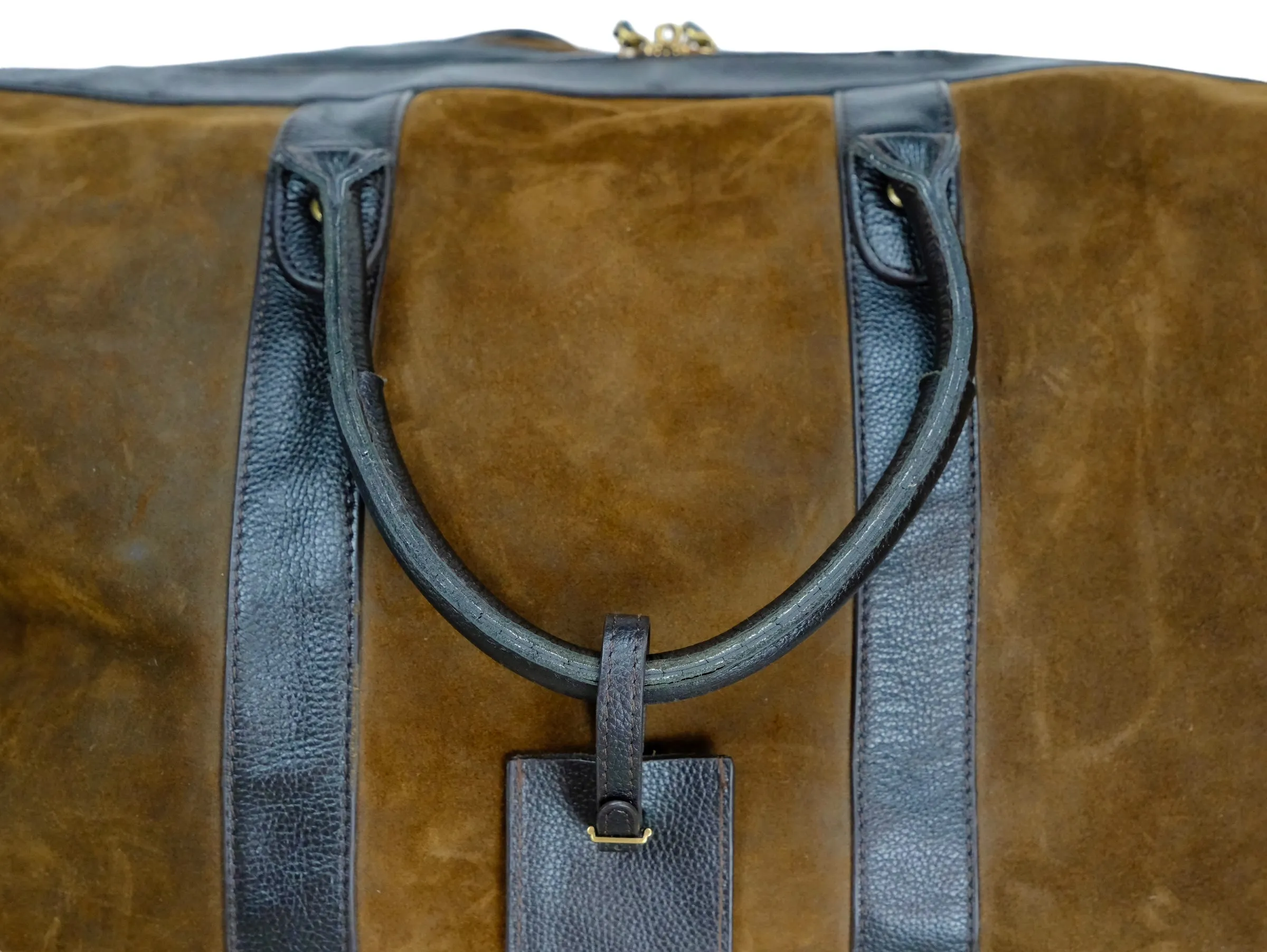 Baron - Brown Waxed Suede Weekend Bag 48h/50L