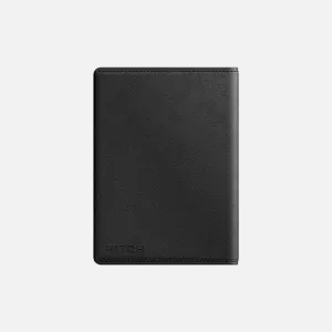 Bifold Wallet - Natural Genuine Leather - Black