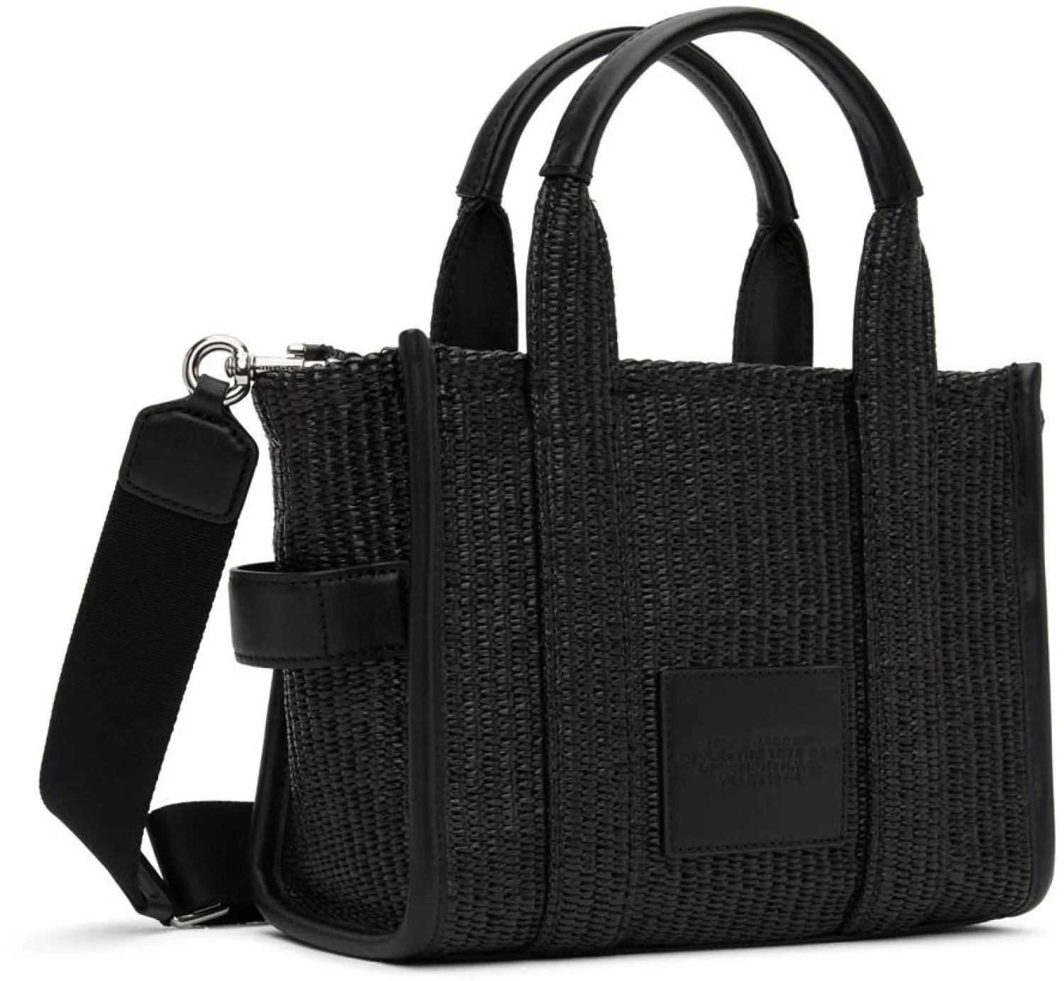 Black 'The Woven Small Tote Bag' Tote