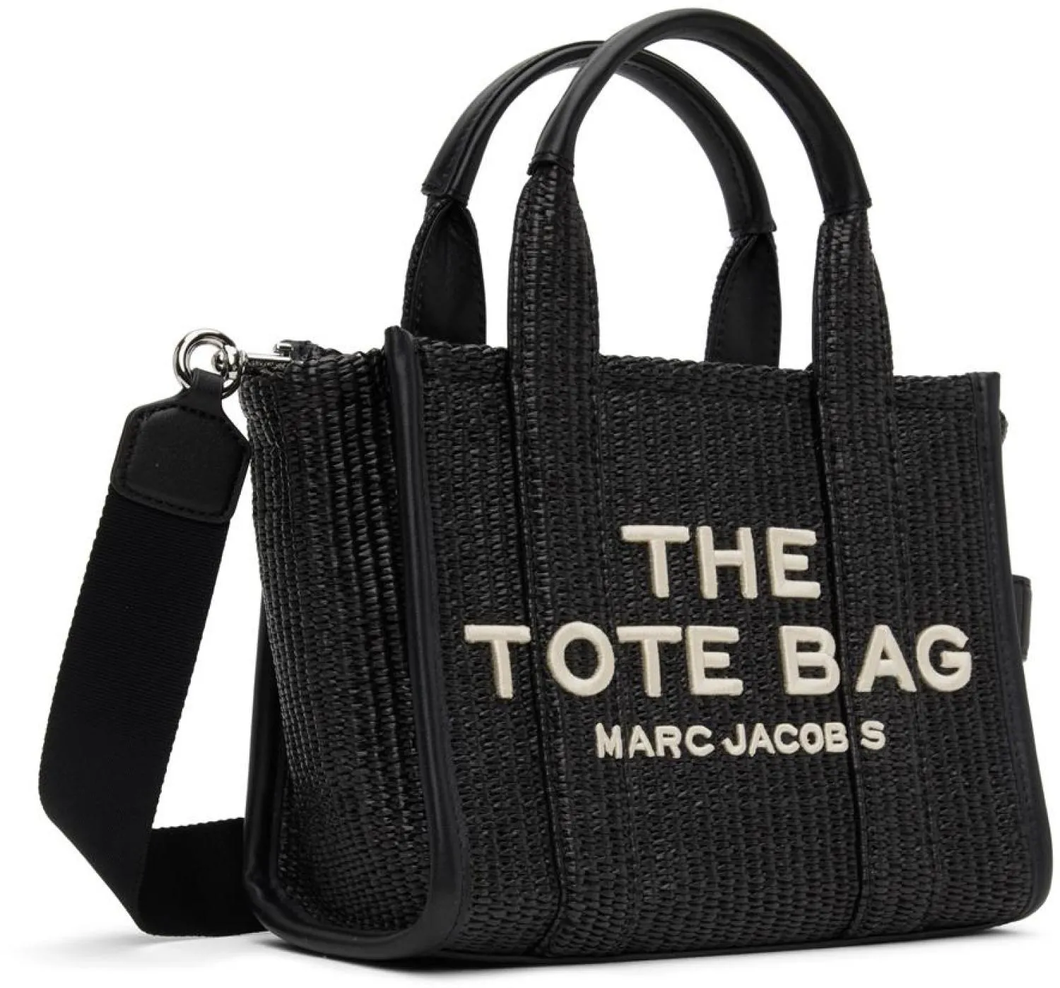 Black 'The Woven Small Tote Bag' Tote