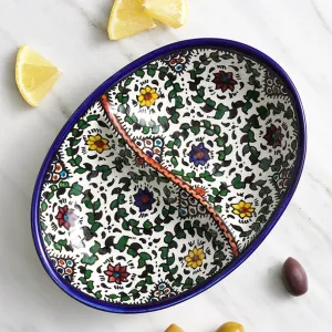Blue West Bank Divided Dish