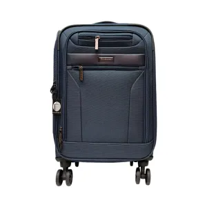 Brookstone Harbor 21" Collection Carry-On Spinner Suitcase, Navy, BR-EV-1121