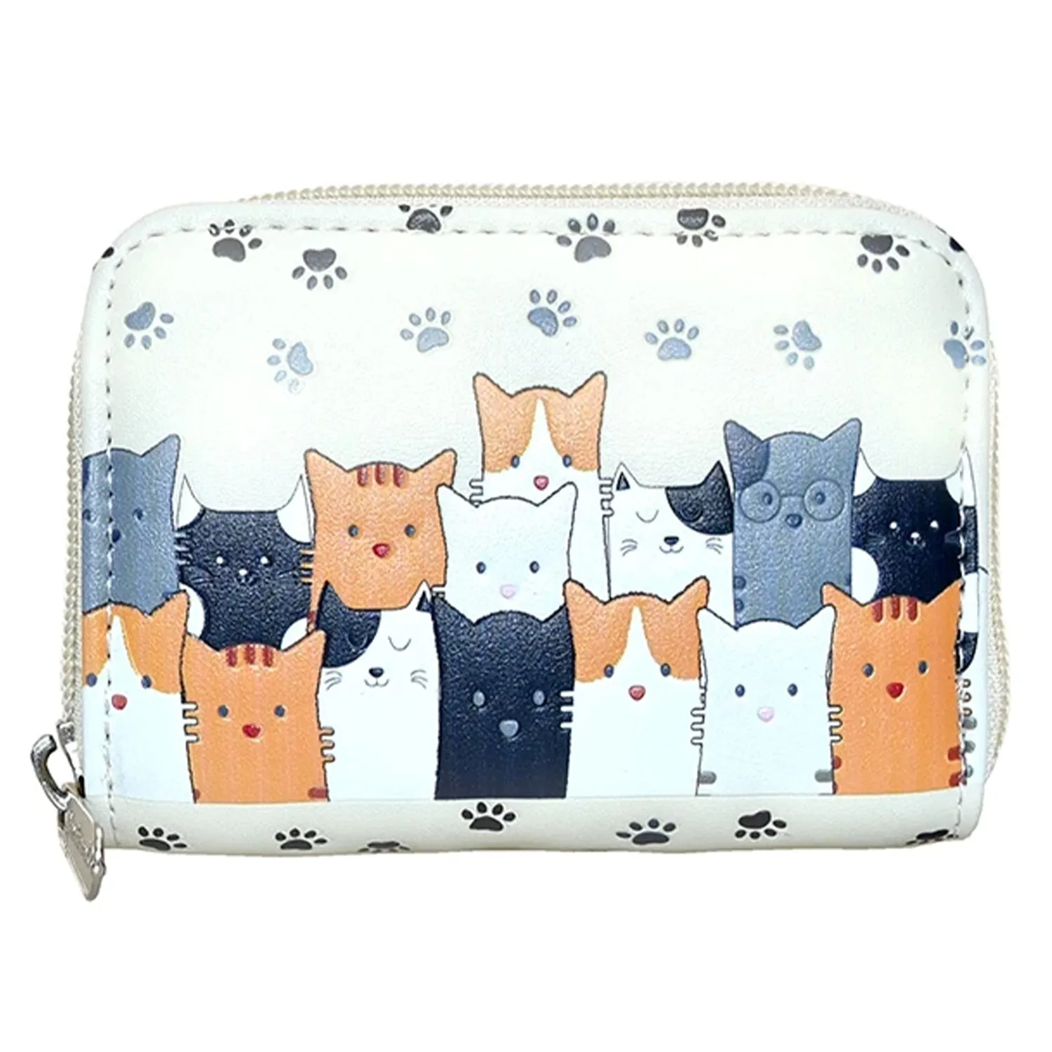 Cat Crowd Zipper Wallet Coin by Shagwear