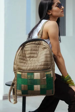 Cement Godhadi Patchwork Silk Bag