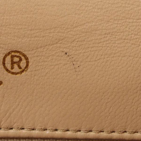 Chanel Around 1990 Made Edge Design Flap Turn-Lock Chain Bag Beige
