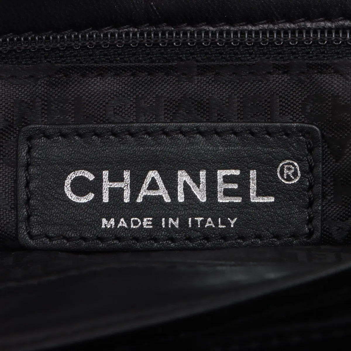 Chanel Camelia Belbet X Leather Chain Shoulder Bag Black Silver G