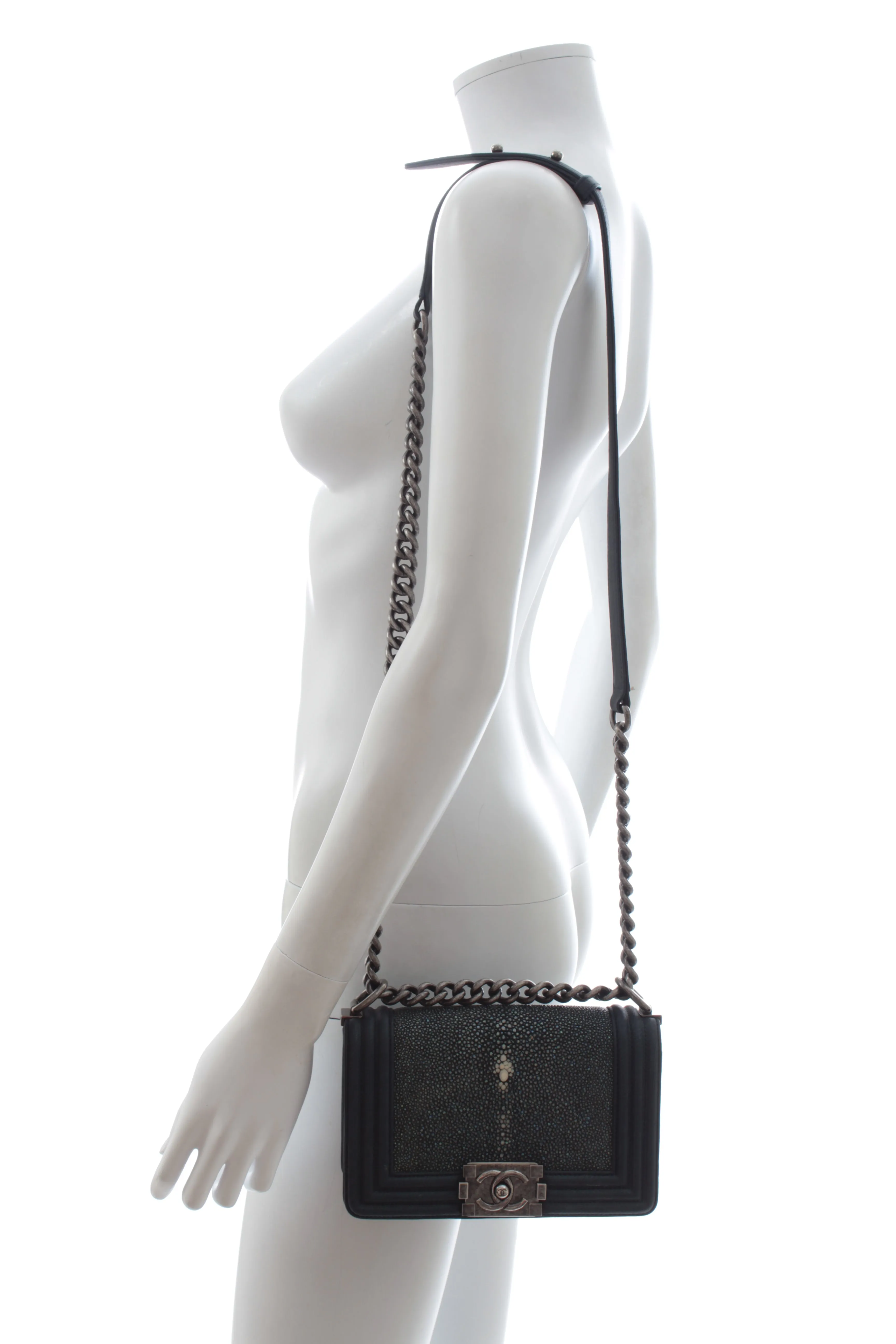 Chanel Small Stingray Boy Bag