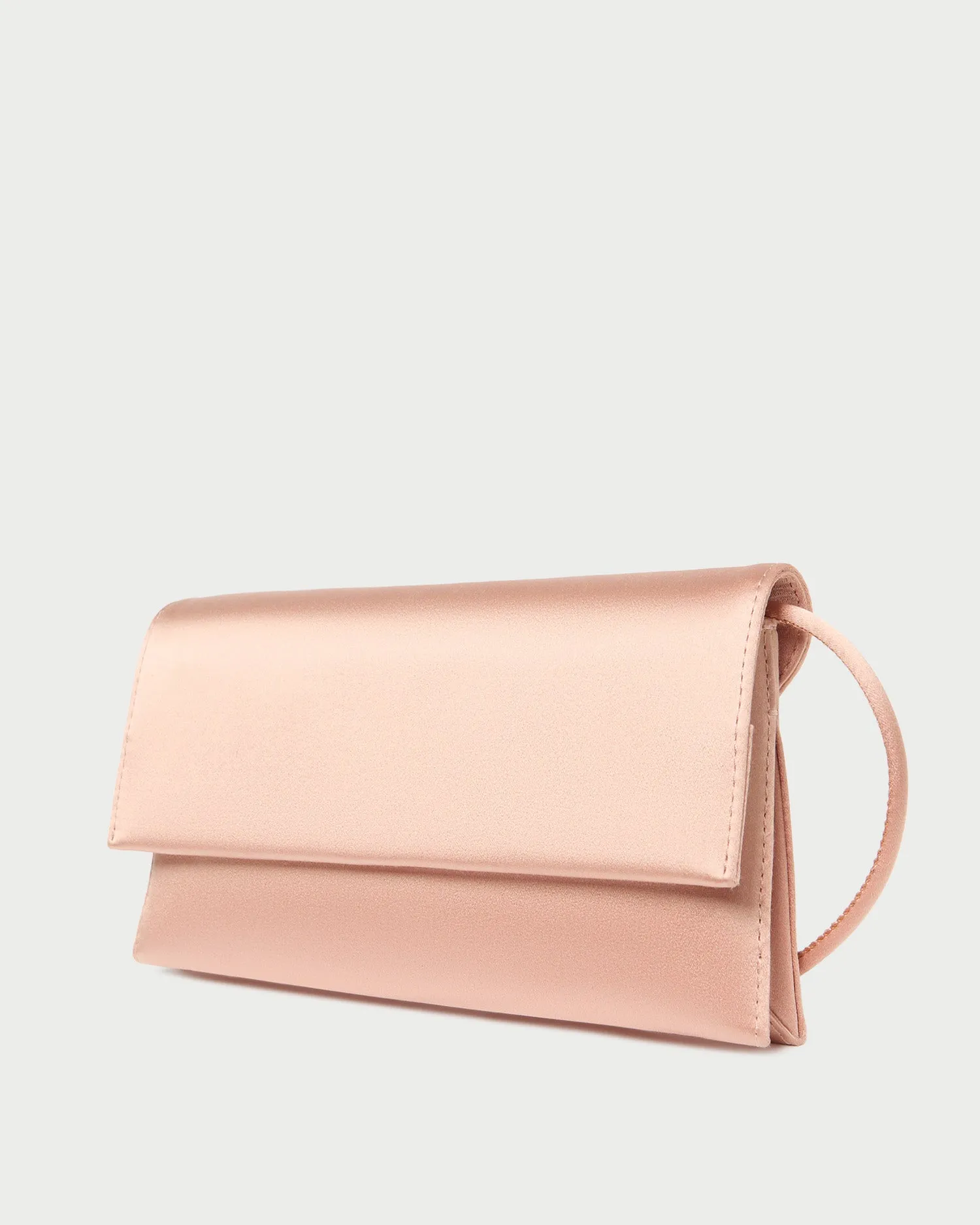 Charlee Blush Satin Shoulder Bag