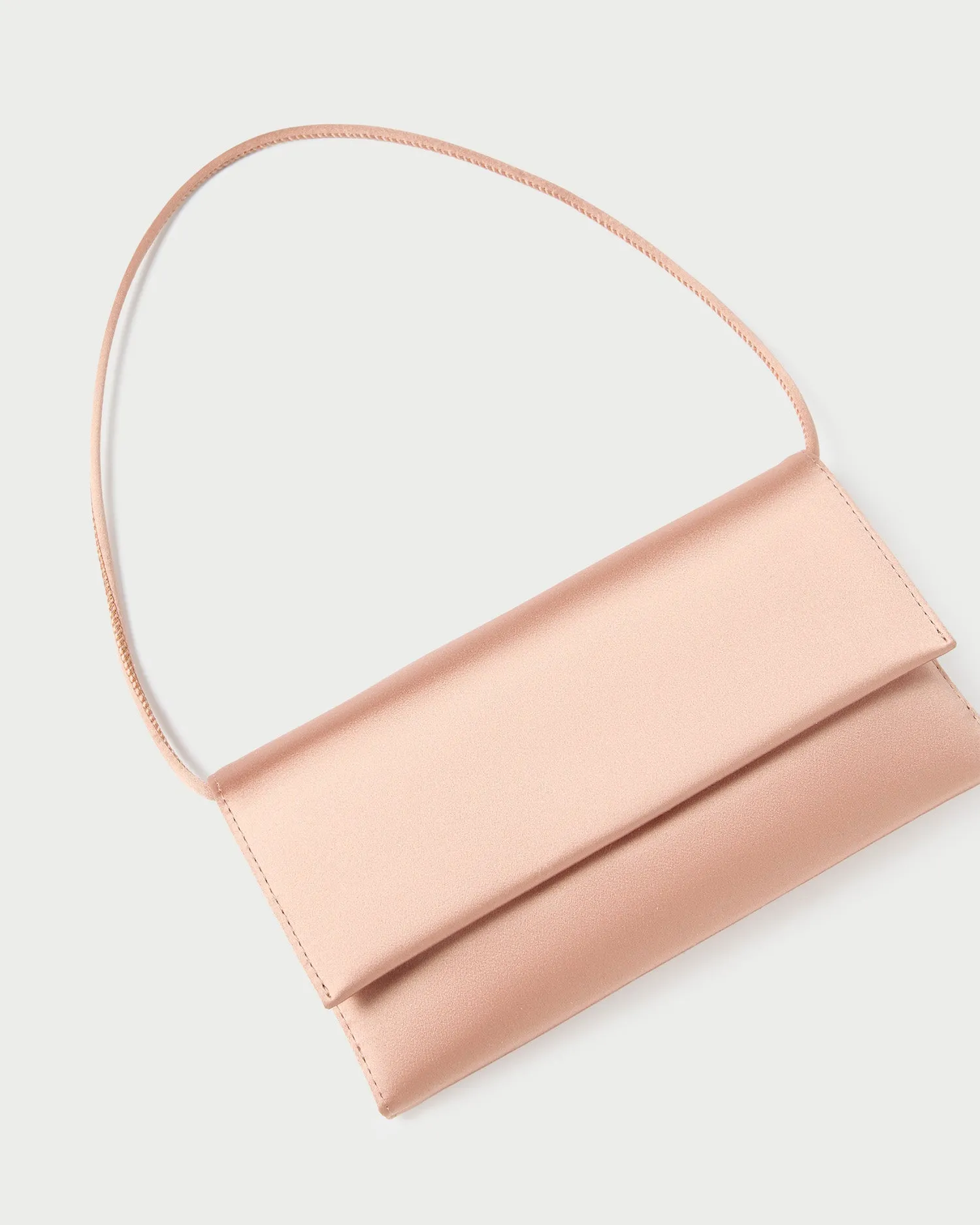 Charlee Blush Satin Shoulder Bag