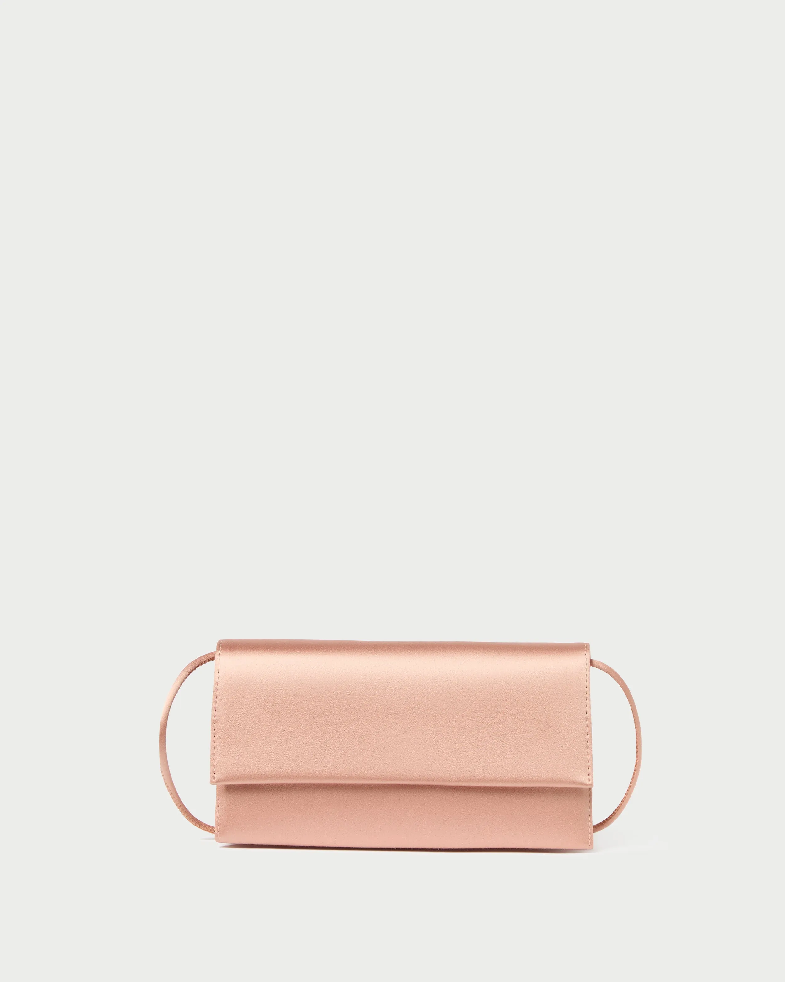 Charlee Blush Satin Shoulder Bag