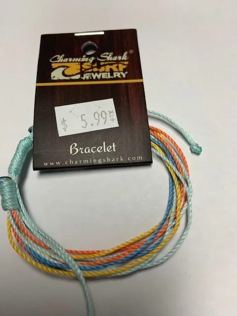 Charming Shark Wax String Bracelet
