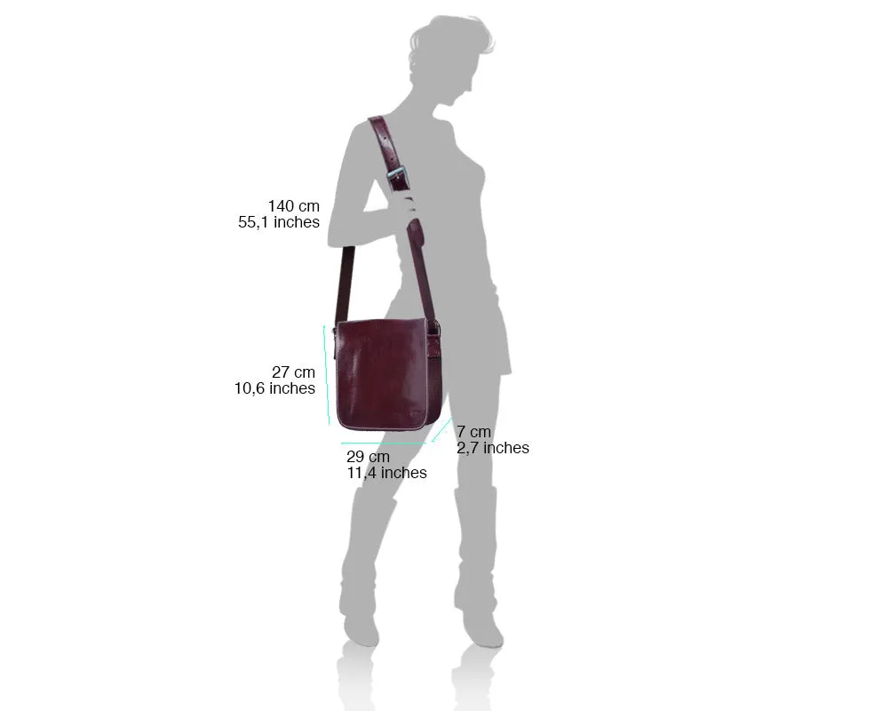 Christopher Messenger bag in cow leather