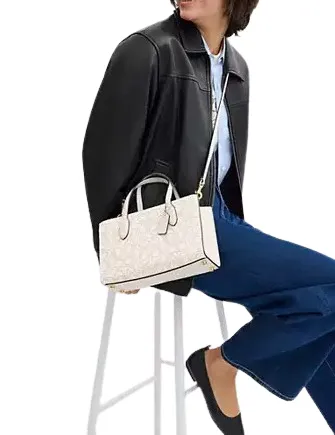 Coach Nina Small Tote Bag With Signature Rivets