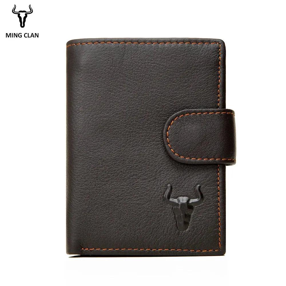 Designer Leather Wallet for Men: RFID Protection, Coin Purse, Flip ID, Credit Card Holder, and Hidden Pocket