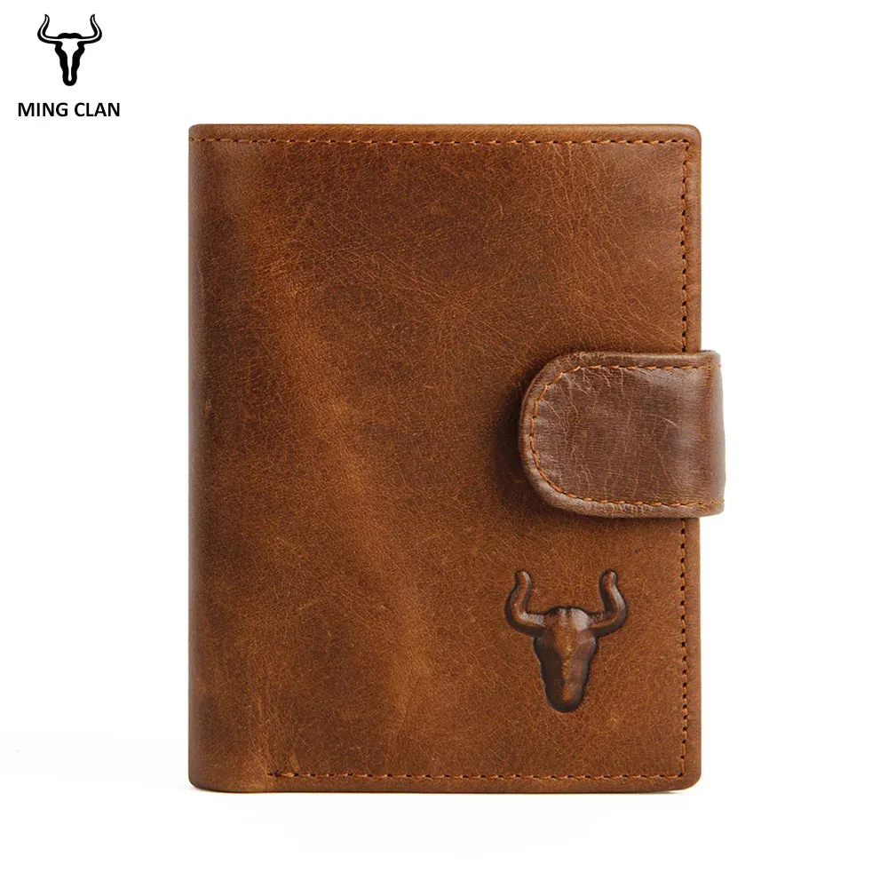Designer Leather Wallet for Men: RFID Protection, Coin Purse, Flip ID, Credit Card Holder, and Hidden Pocket