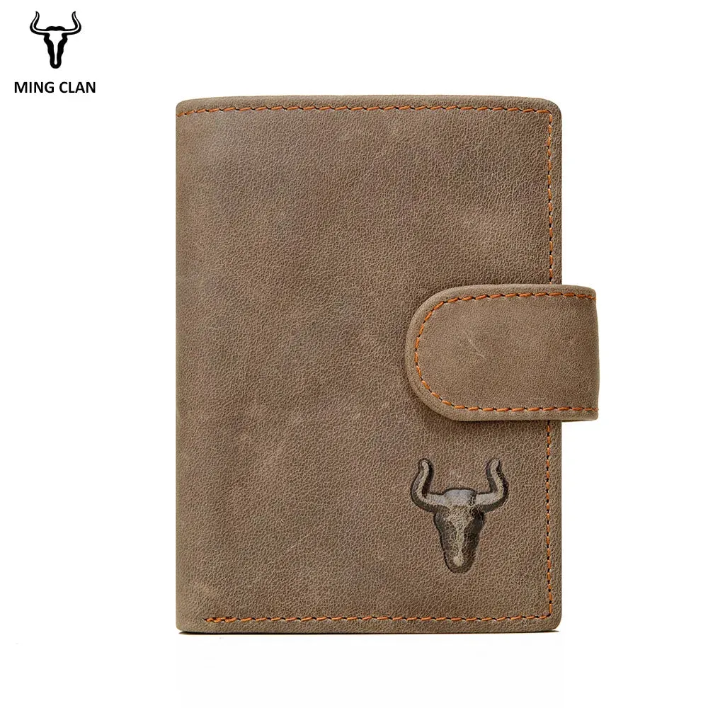 Designer Leather Wallet for Men: RFID Protection, Coin Purse, Flip ID, Credit Card Holder, and Hidden Pocket