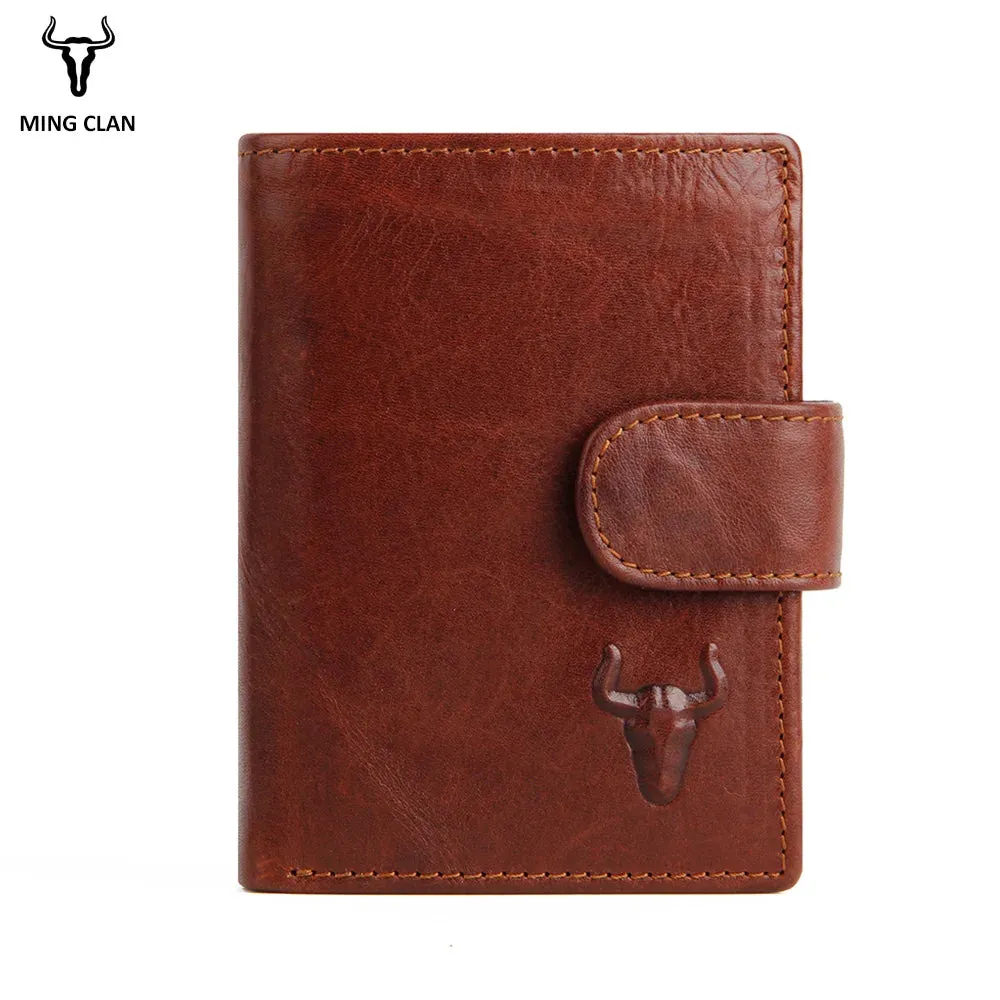Designer Leather Wallet for Men: RFID Protection, Coin Purse, Flip ID, Credit Card Holder, and Hidden Pocket