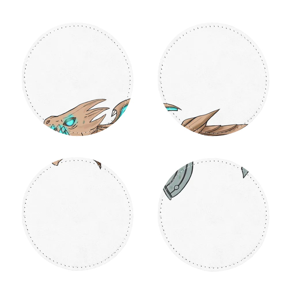 Dragon Gun Sublimation Coasters Pack of Four