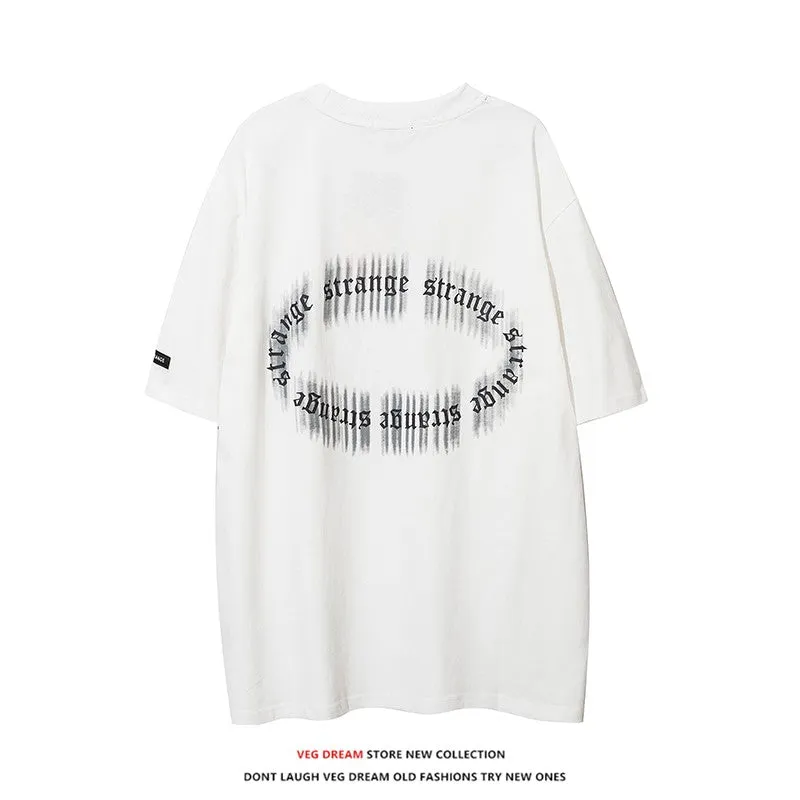 Dream portrait printed unisex T-shirt half-sleeved top