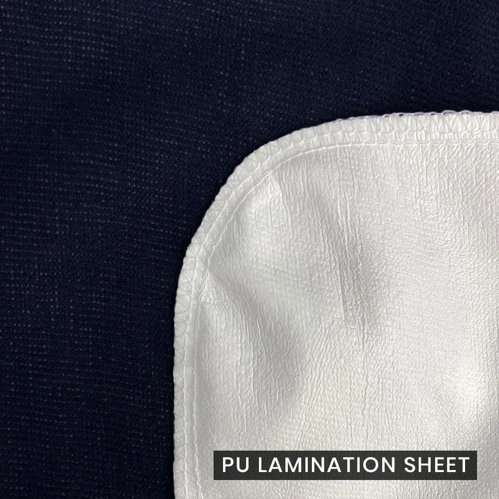 Dyed Terry Towel 100% Waterproof Fitted Mattress Protector In Blue Color