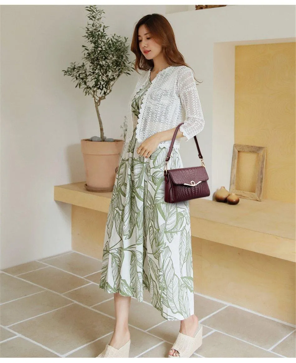 Fashion Women Leather Shoulder Messenger Bag Vintage Crossbody Bags Tote Bag