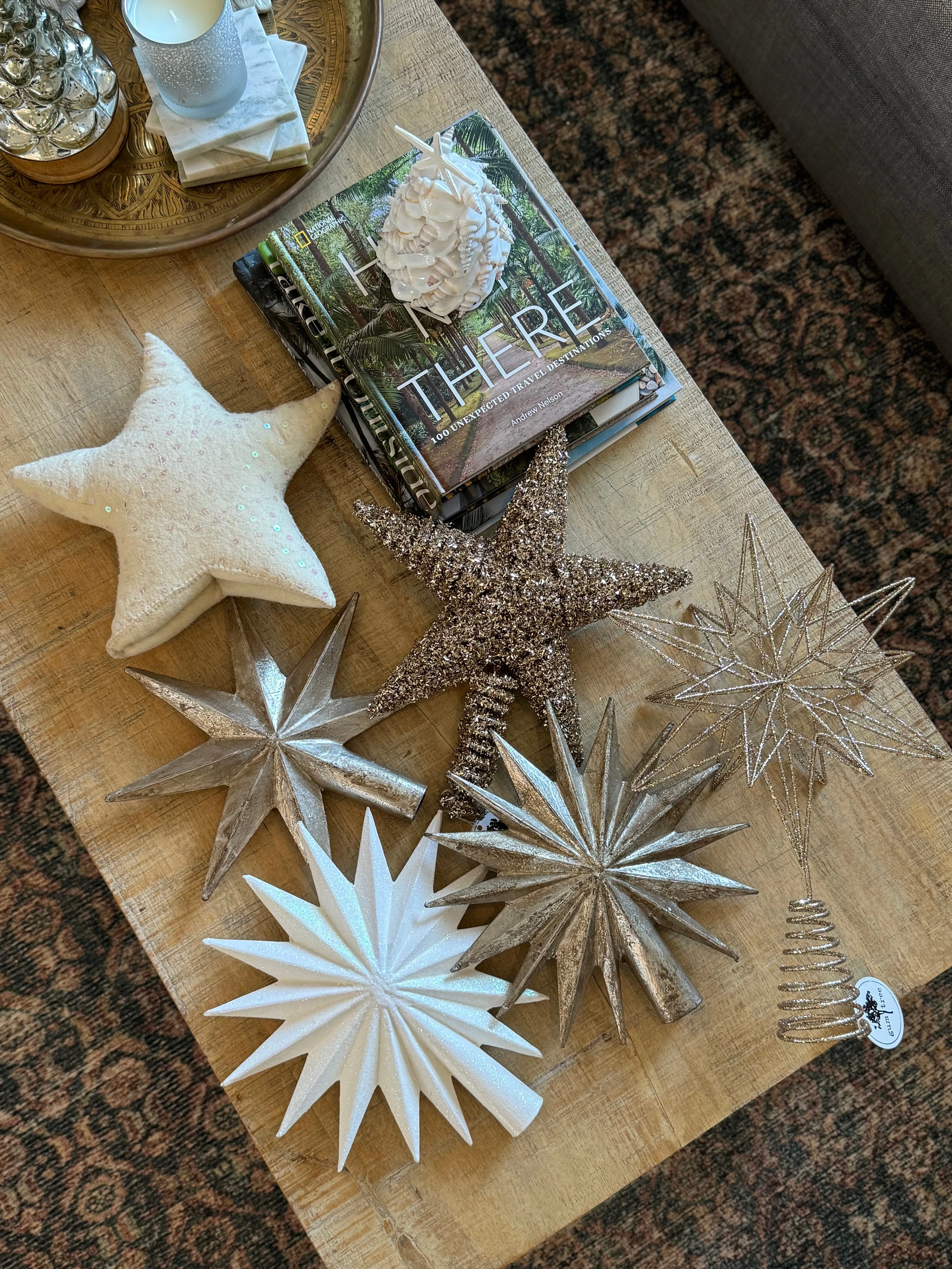 Gold Garland Star Tree Topper