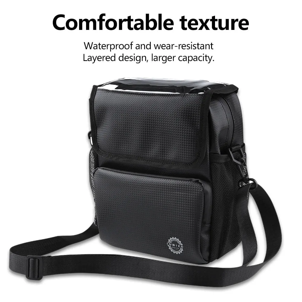Handlebar Bag Bicycle Bags Frame Pannier Touchscreen Front Phone Bag Waterproof Shoulder Bag