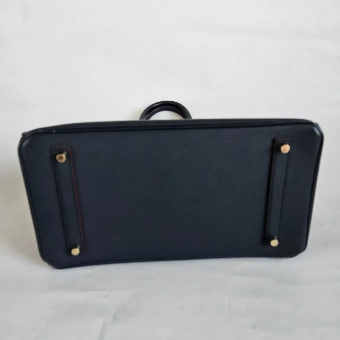 Hermès Birkin 35 Contour Epsom Blue Indigo Rouge H with GHW