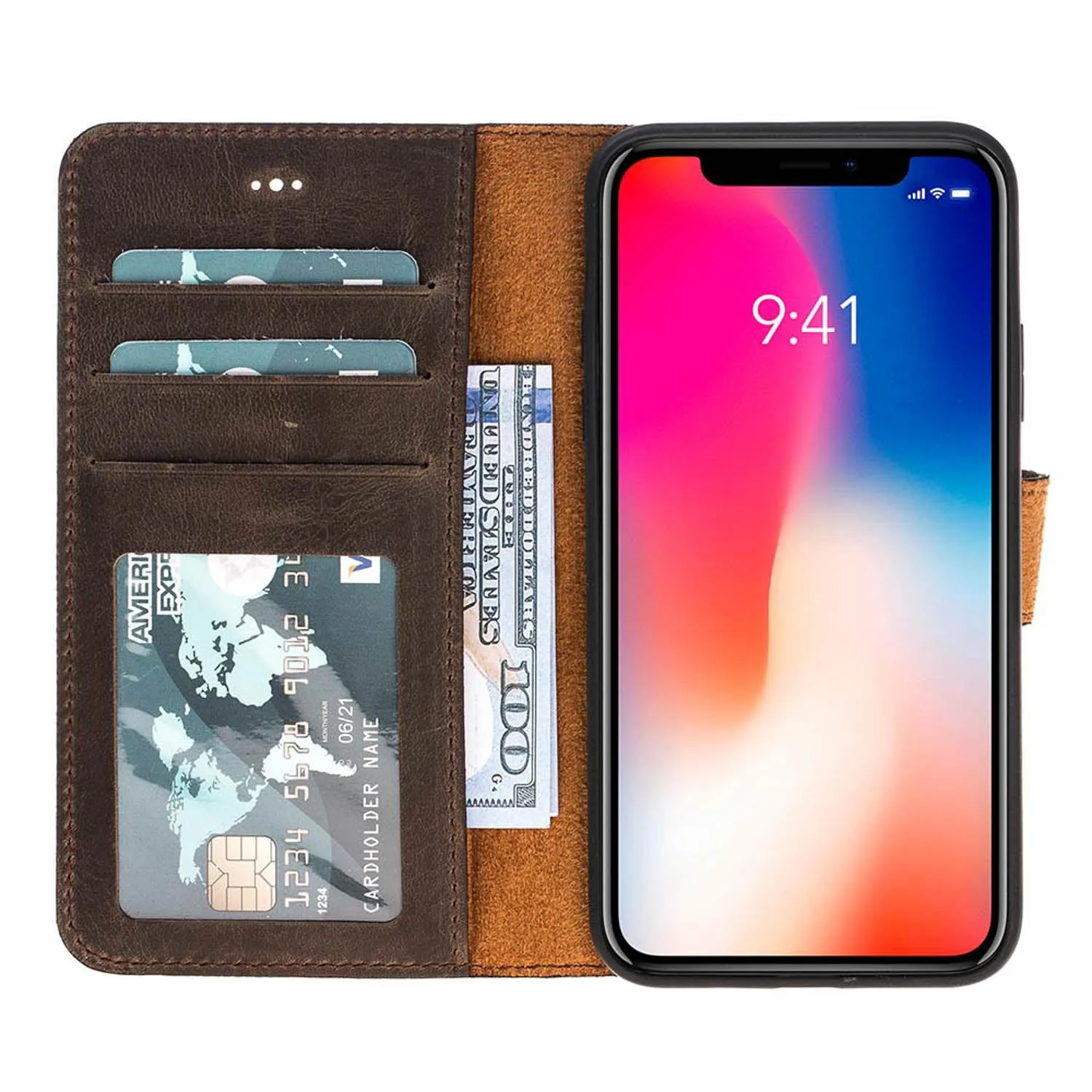 iPhone X / XS Leather Wallet Case