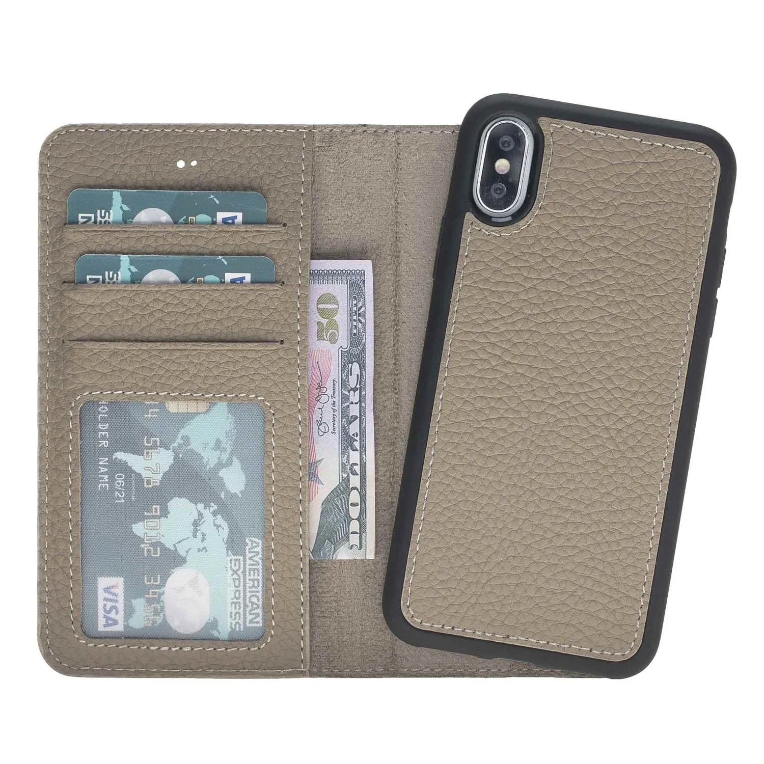 iPhone X / XS Leather Wallet Case