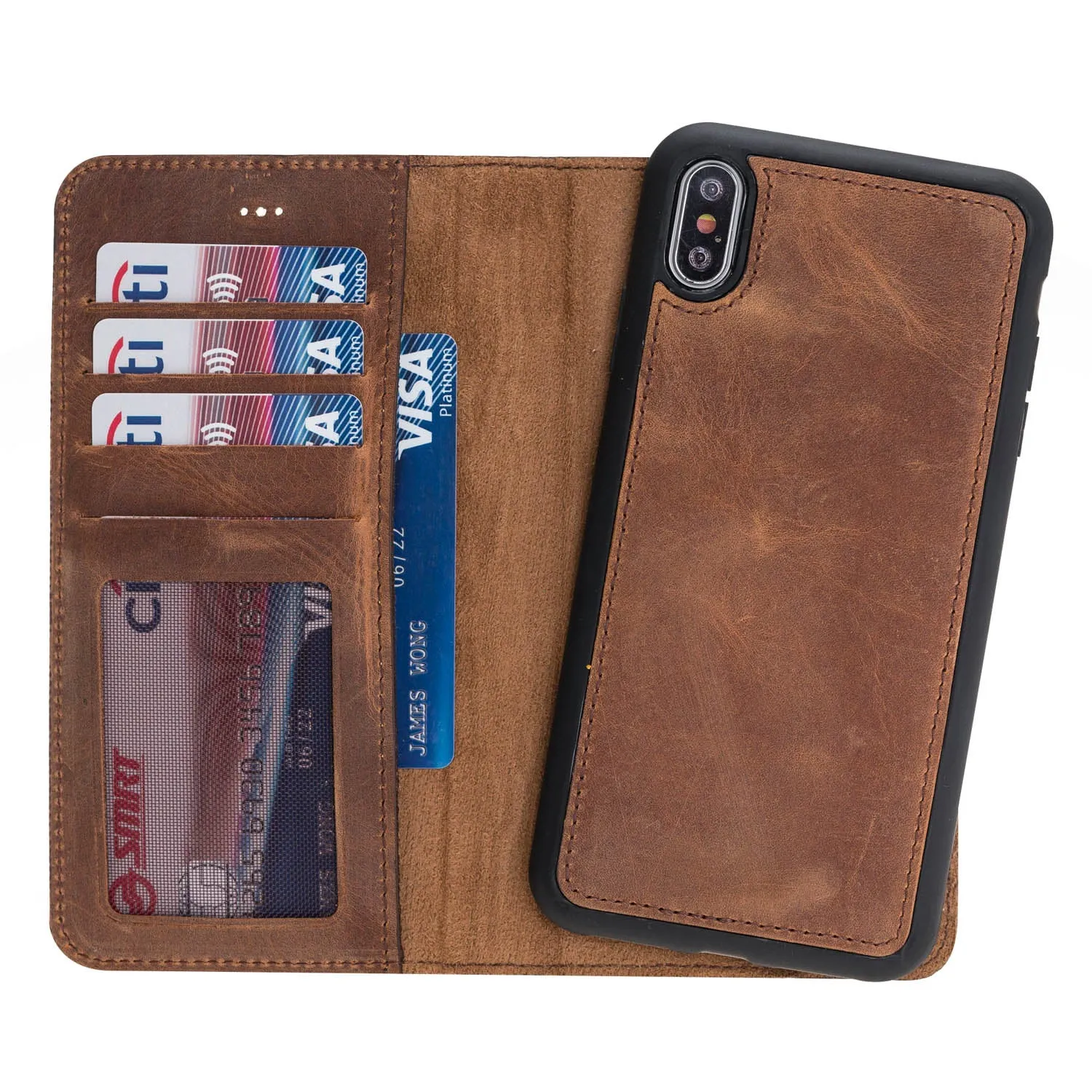 iPhone X / XS Leather Wallet Case
