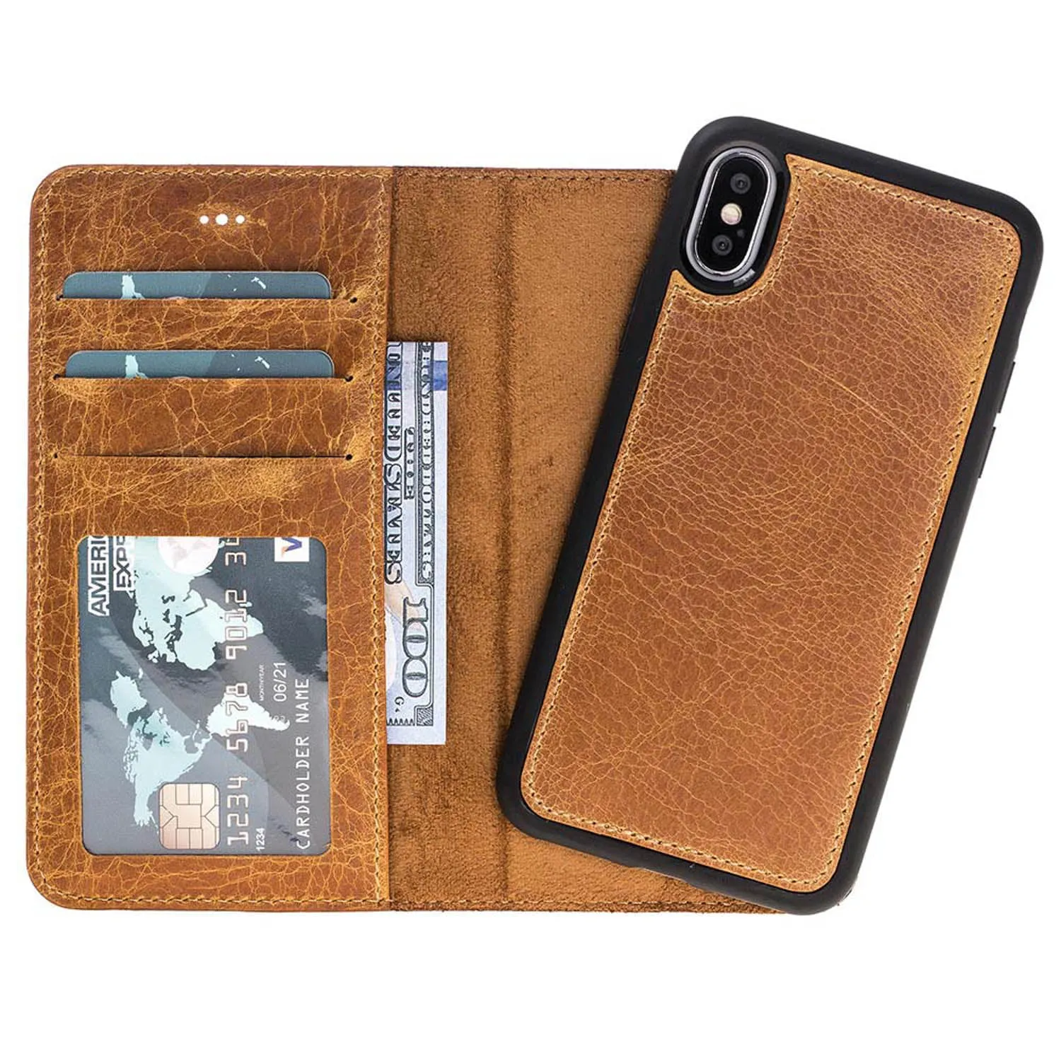 iPhone X / XS Leather Wallet Case