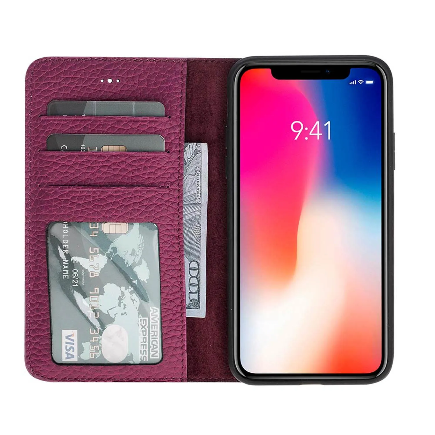 iPhone X / XS Leather Wallet Case