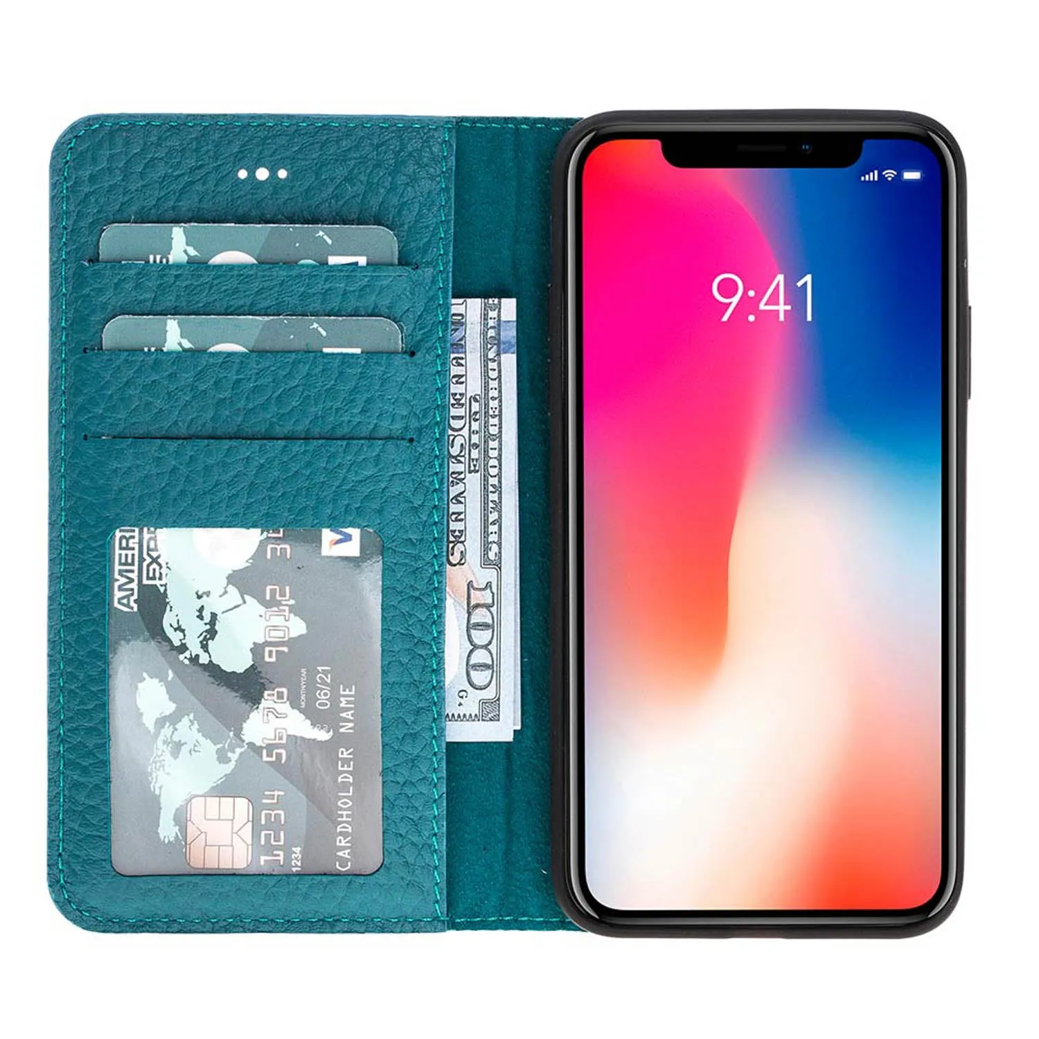 iPhone X / XS Leather Wallet Case