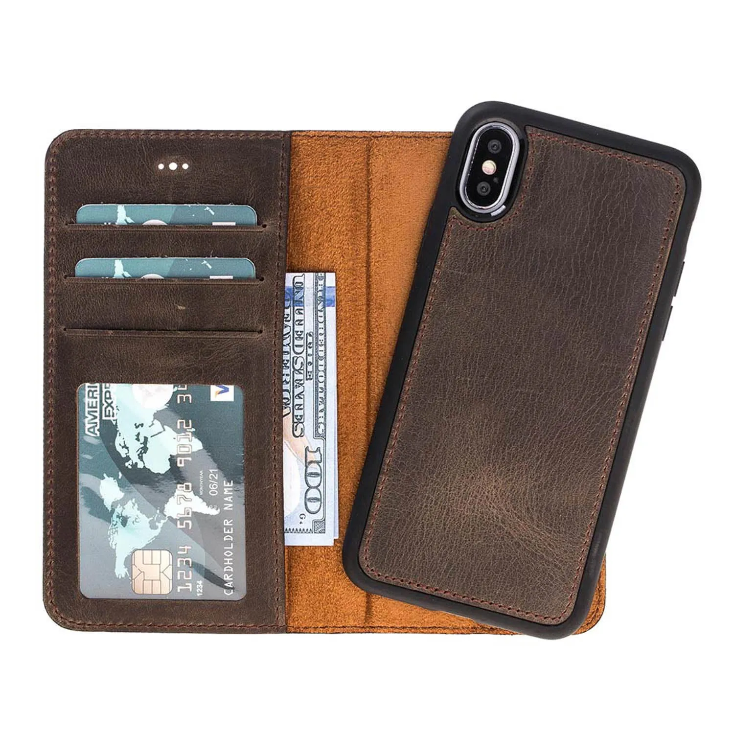 iPhone X / XS Leather Wallet Case